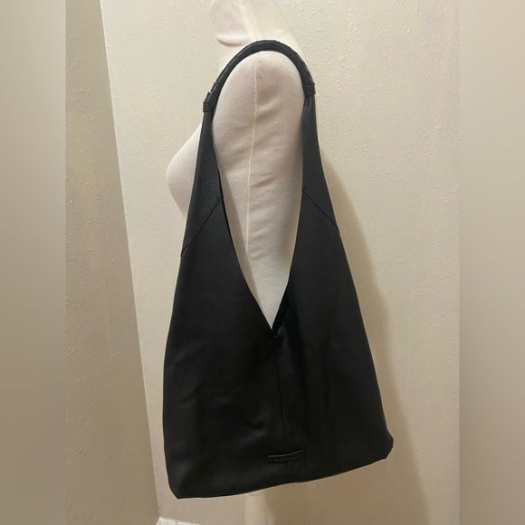 Vince Camuto Pebbled Leather & Suede Slouchy Hobo - Picture 1 of 9